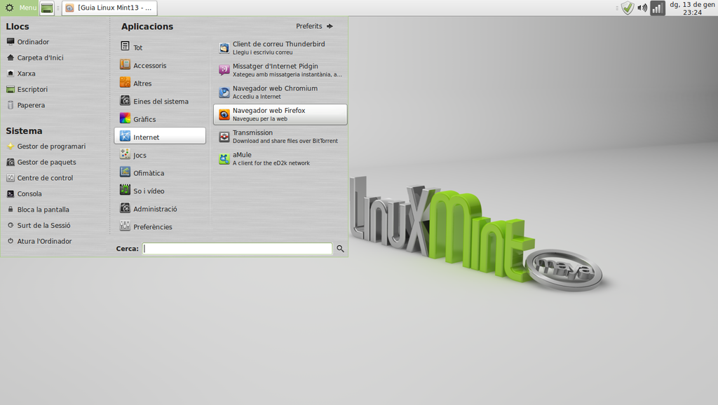Linux Mint 13 with the MATE desktop environment.png